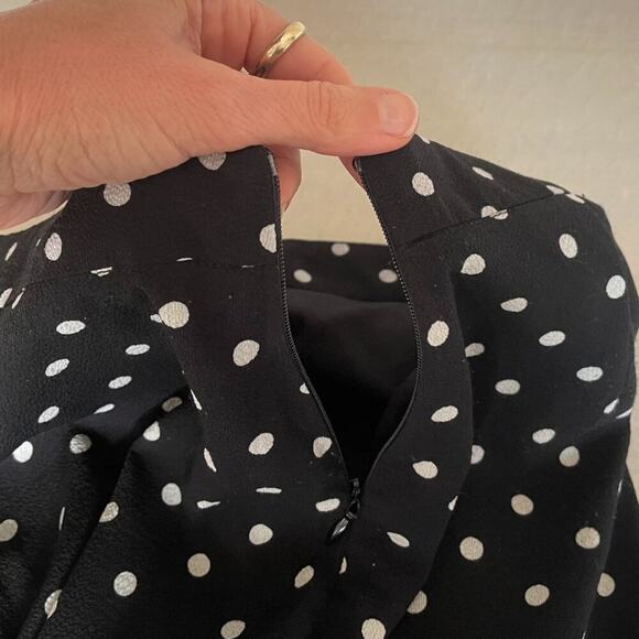 Forever 21 Polka Dot High Waist Wide Leg Flowy Trousers / Pants Size S - Picture 4 of 12